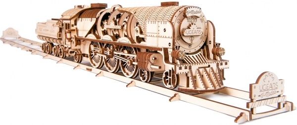 Конструктор Ukrainian Gears модель Локомотив з тендером V-Експрес 70061