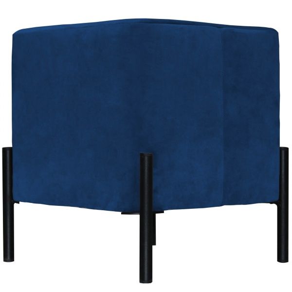 Пуф Квадрат велюр Jasmin 81 темно-синій 