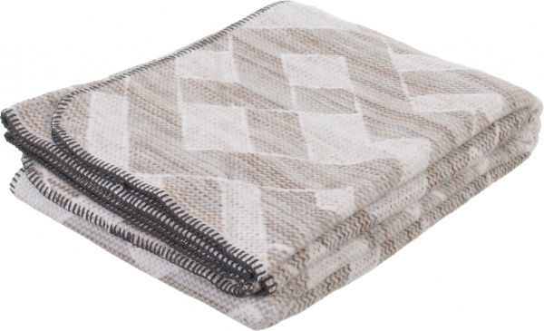 Плед Wohndecke Interweaved 150x200 см сірий/білий/коричневий Billerbeck 