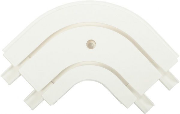 Поворот зовнійній Gardinia подвійний набірний білий 