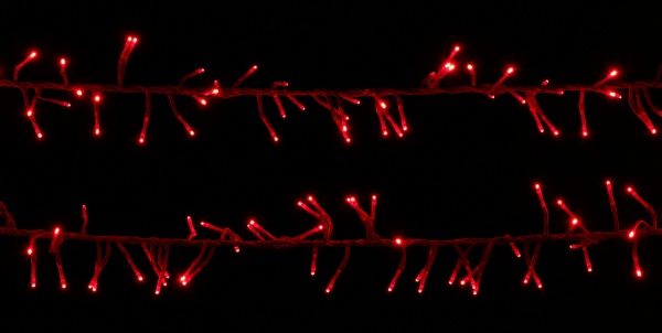 Электрогирлянда линейная Фейерверк красный LDFC200-R-E встроенный светодиод (LED) 200 ламп 2 м 