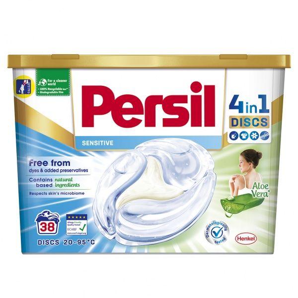 Капсули для машинного прання Persil Discs Сенситів/дитячий 38 шт. 