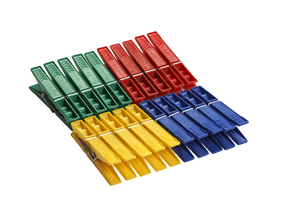 Прищепки пластик (72 мм) разноцветные 20 шт. MTM