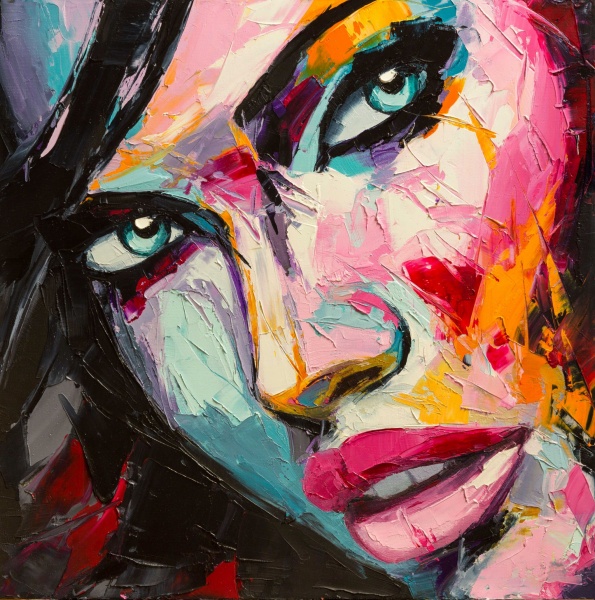 Картина Дівчина акварель 450 мм Posterclub 