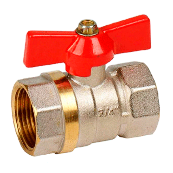 Кран шаровой ВВ IVR с бабочкой 1/2