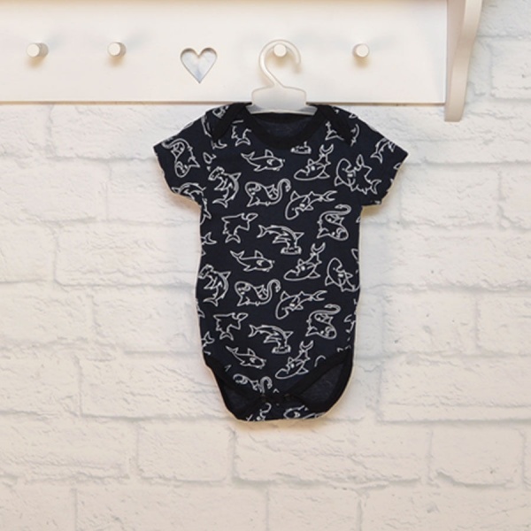 Боди детское для мальчика Blanka Акулы р.74 синий 12668 