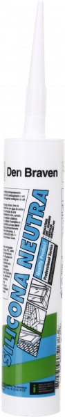 Герметик силиконовый Den Braven нейтральный санитарный Zwaluw белый 300 мл
