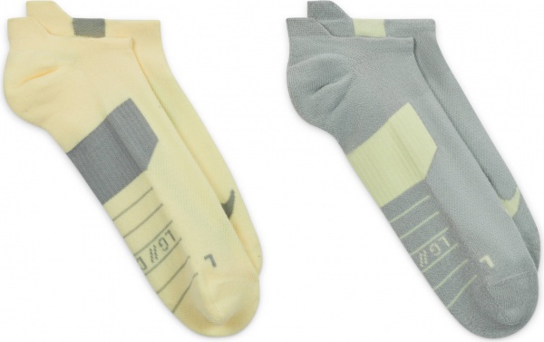 Носки Nike MULTIPLIER RUNNING NO SHOW SOCKS (2 PAIRS) SX7554-938 р.M разноцветный
