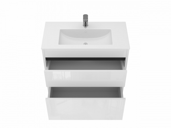 Тумба підлогова ЮВЕНТА Detmold - 80 білий з умивальником 