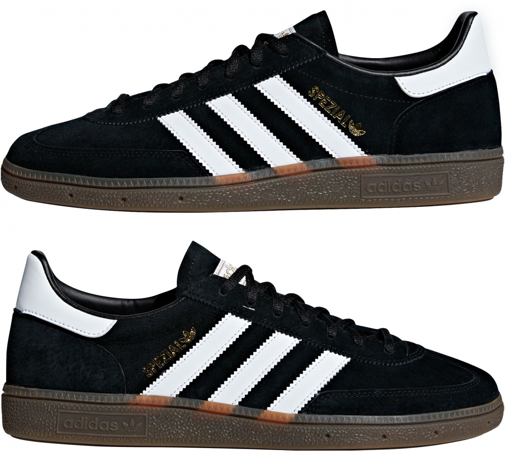 Кроссовки мужские демисезонные Adidas HANDBALL SPEZIAL DB3021 р.42 2/3 черные
