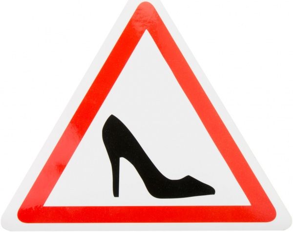 Наліпка Дама за кермом варіант №1