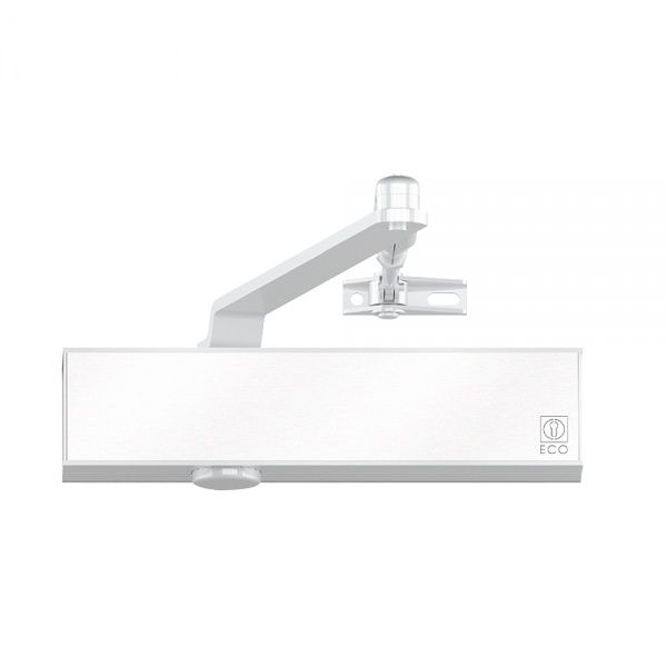 Доводчик дверной ECO Schulte TS-50 SG/ES/ОD RAL9016 белый/белый 120 кг