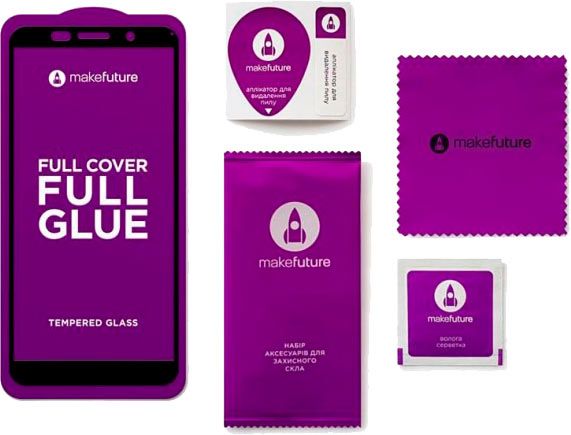 Защитное стекло MakeFuture Full Cover Full Glue 9 для Huawei Y5p (MGF-HUY5P) 