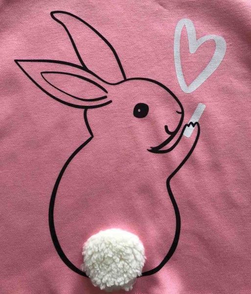 Джемпер Roksana 1067/22004 Зайчик р.122-128 светло-розовый 