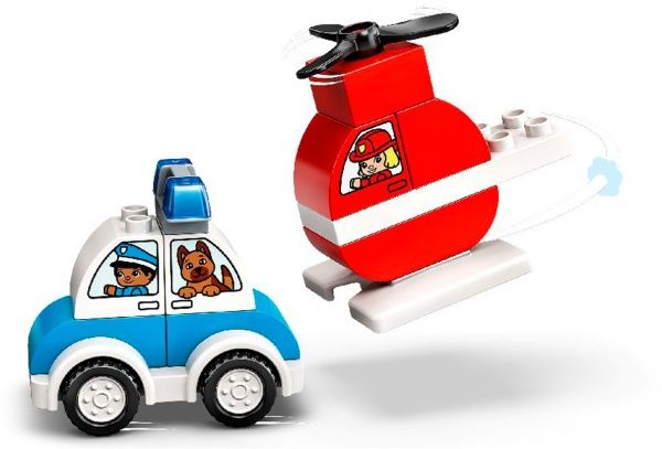 Конструктор LEGO Duplo Пожежний вертоліт і поліцейська машина 10957