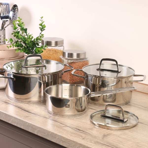 Набор кастрюль Grace 6 предметов Flamberg Premium