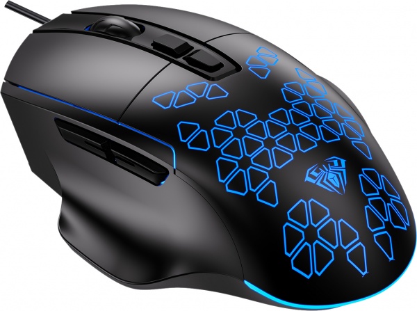 Миша Aula ігрова дротова F812 Wired gaming mouse with 7 keys black (6948391213132) 