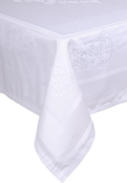 Скатерть Caramel 160x300 см белый Karna 
