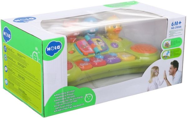 Игрушка музыкальная 2103A пианино со зверушками ODT031679