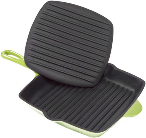 Сковорода-гриль 26x26 см зеленая Mario Batali