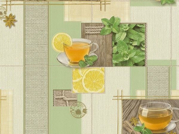 Шпалери вінілові на паперовій основі Слов'янські шпалери Expromt Чай 5757-06 0,53x10,05 м 