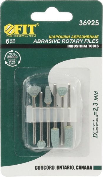 Набір фрез FIT силіконово-карбідних міні 6 шт 36925