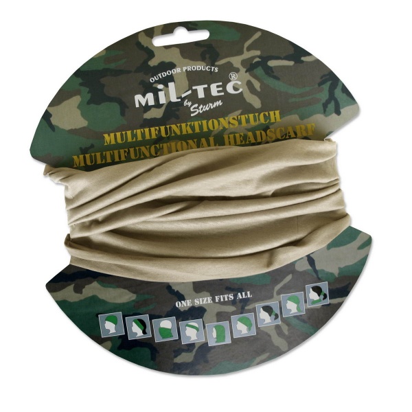Мультифункциональный головной убор Mil-Tec 12216004 р.SCRAFT, KHAKI хаки 