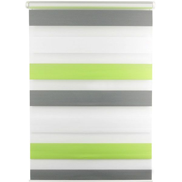 Ролета день-ніч Bella Vita B161 Триколор 64x160 см зелена 