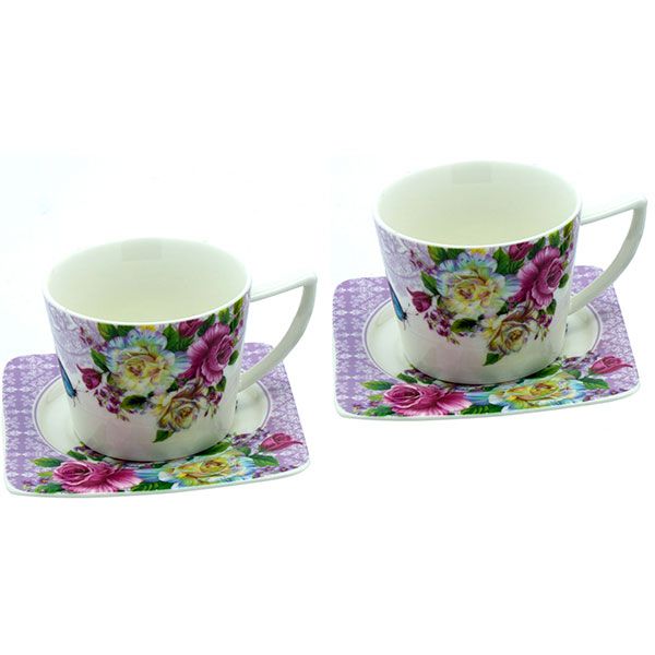 Набор чашек Букет 220 мл 2 шт