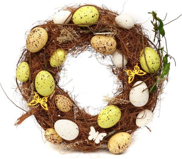 Венок яйца на сене WJ19060