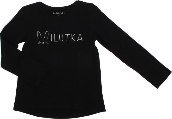 Футболка с длинным рукавом 5.10.15. для девочки 3H3923 р.98 черный 