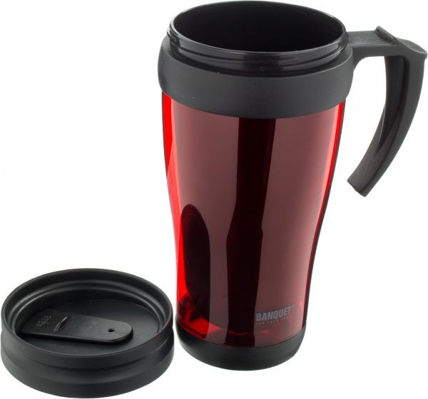 Термочашка Slim 400 мл красная 48TRPP01R Banquet