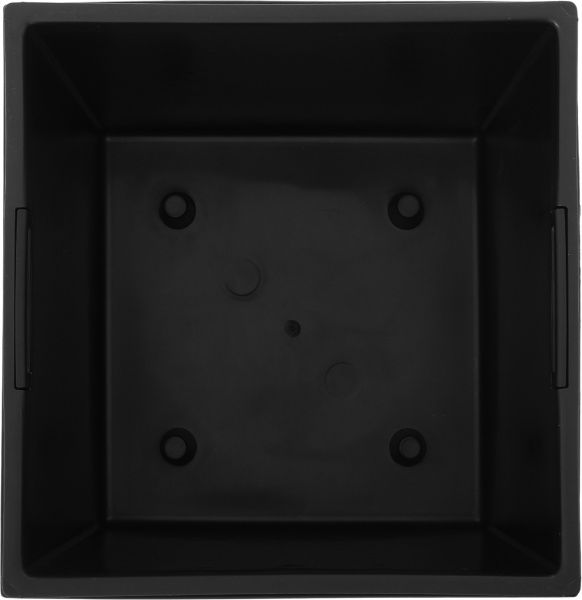 Горшок пластиковый Prosperplast Rato low 2 в 1 квадратный 15,8л антрацит (70894-433) 