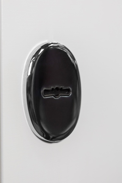 Двері вхідні Revolut Doors В-83 мод. 184 венге сірий горизонт / білий 2050x850 мм ліві