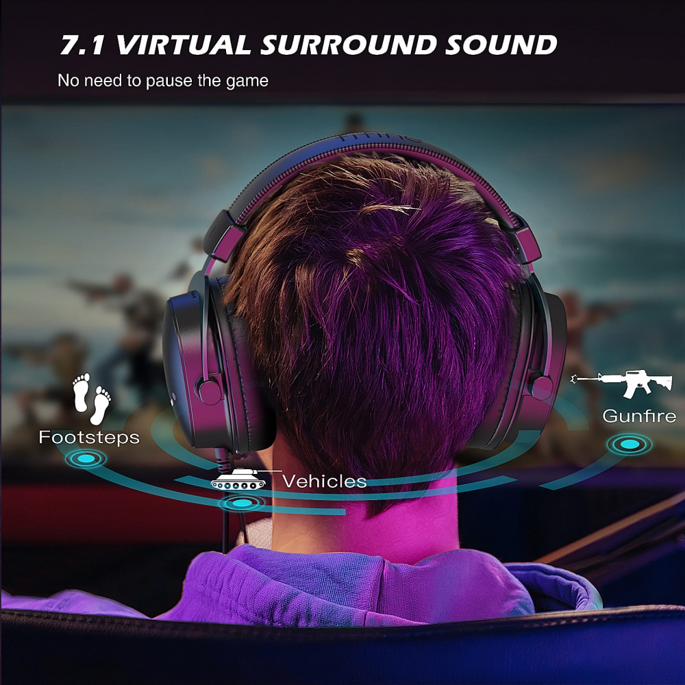 Гарнітура ігрова FIFINE black (H9)