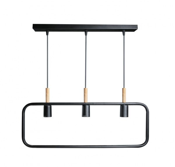 Підвіс Светкомплект Loft RL 3xE27 чорний 