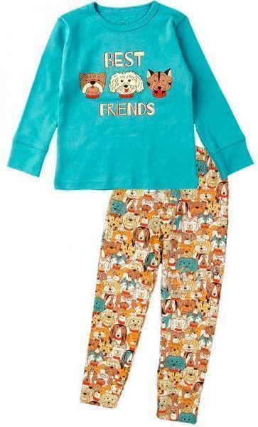 Пижама для мальчиков Фламинго Собачки р.98 ментоловый 256-222-13 