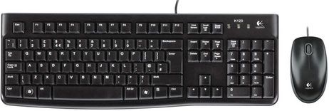 Комплект клавиатура + мышь Logitech Desktop MK120 black (920-002561) 