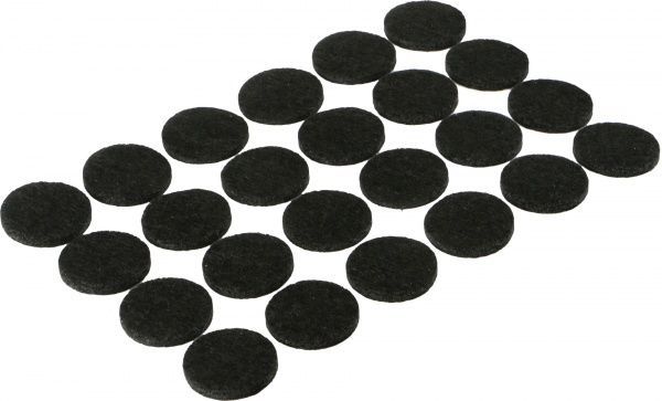 Самоклейка для ніжок повсть набір чорна та біла 137 шт