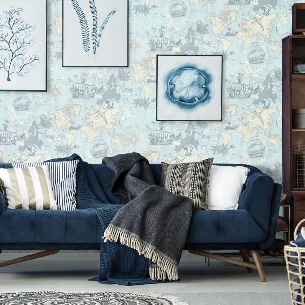 Обои виниловые на флизелиновой основе Vinil Одиссея декор ЭШТ 6-1539 1,06x10,05 м 