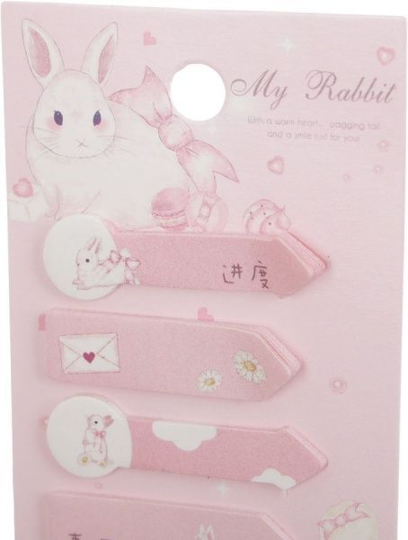 Блок бумаги Мой кролик розовый