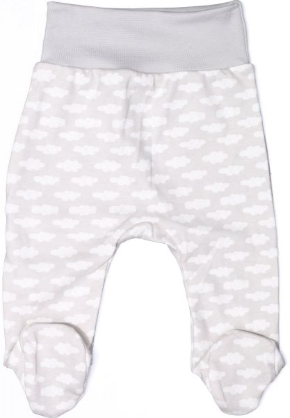 Ползунки Bambinelli Тучки р.68 белый с серым 