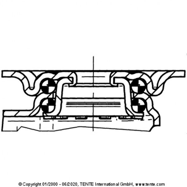 Колесо поворотне 1470 РАО 075 Р30-11 TENTE