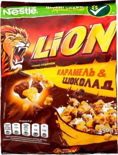 Завтраки готовые Nestle Lion 5900020031761 450 г 