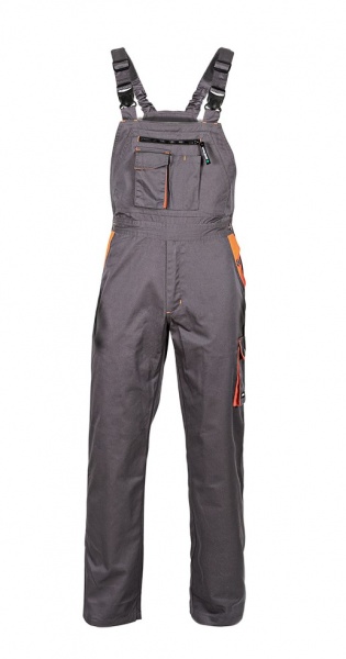 Полукомбинезон рабочий Sizam Newcastle р. M 31211 серый с оранжевым
