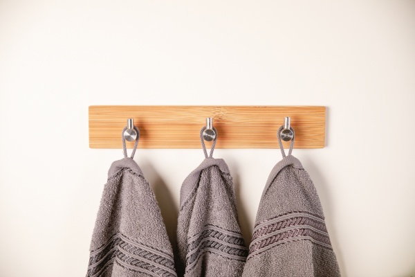 Планка с крючками Axentia Bonja 28x5x3 см нерж/бамбук