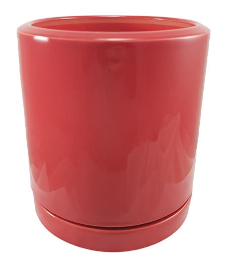 Горшок керамический Резон Цикорий круглый 1,55 л красный (Р276чер) 