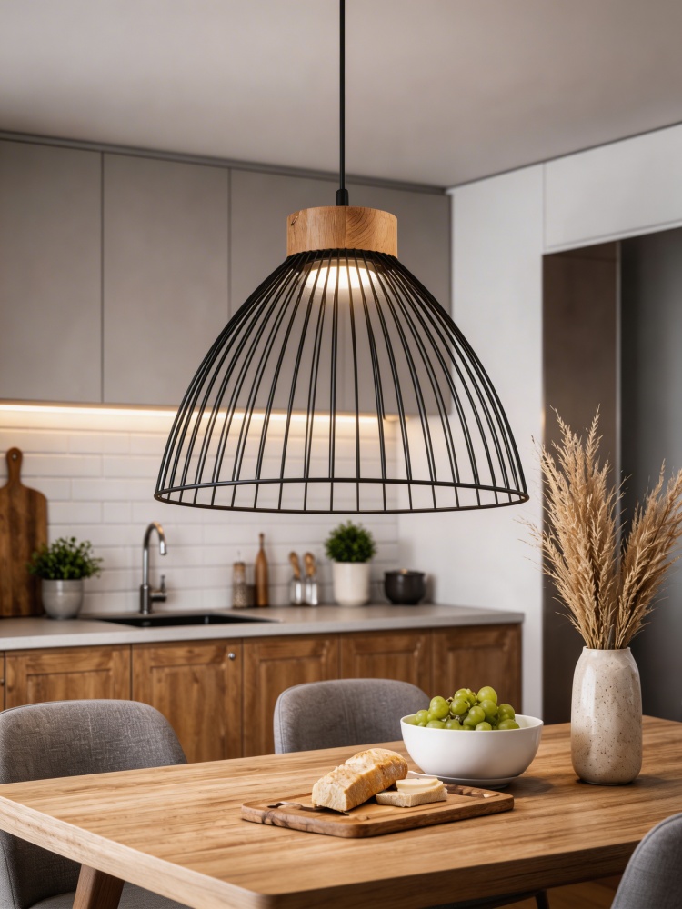 Світильник підвісний LIGHT SET BUK 400 1x12 Вт GX53 чорний/дерево