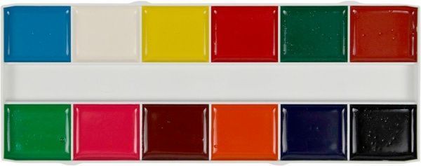 Фарба акварель, 12 кольорів, без пензлика, картонна упаковка, My Little Pony Movie, LP17-041 My Little Pony