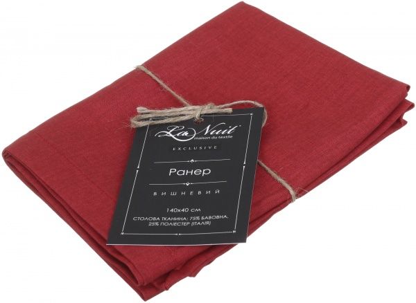 Раннер 140x140 см вишневый La Nuit 